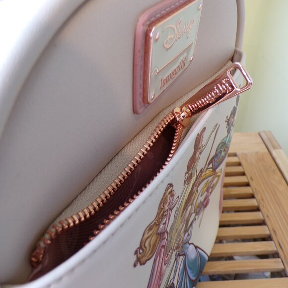 Loungefly Princess Sketch Cinderella Aurora Moana Jasmine Belle Mini Backpack - Picture 10 of 16